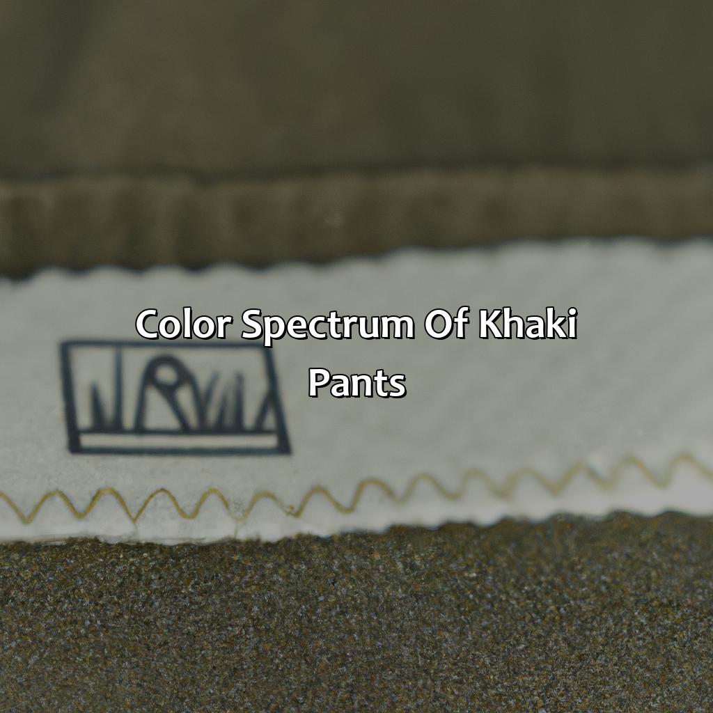 Color Spectrum Of Khaki Pants  - What Color Is Khaki Pants, 