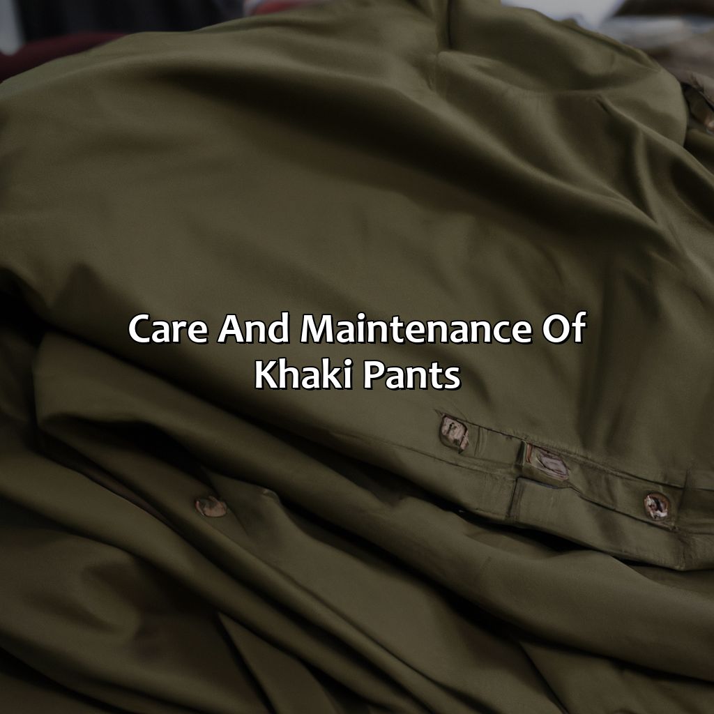 Care And Maintenance Of Khaki Pants  - What Color Is Khaki Pants, 