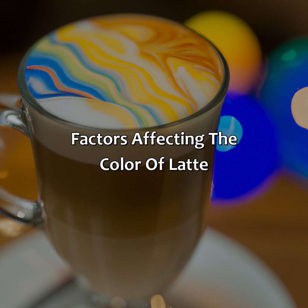 Factors Affecting The Color Of Latte  - What Color Is Latte, 