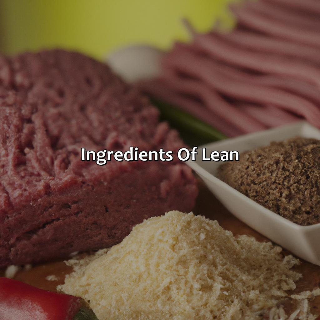 Ingredients Of Lean  - What Color Is Lean, 