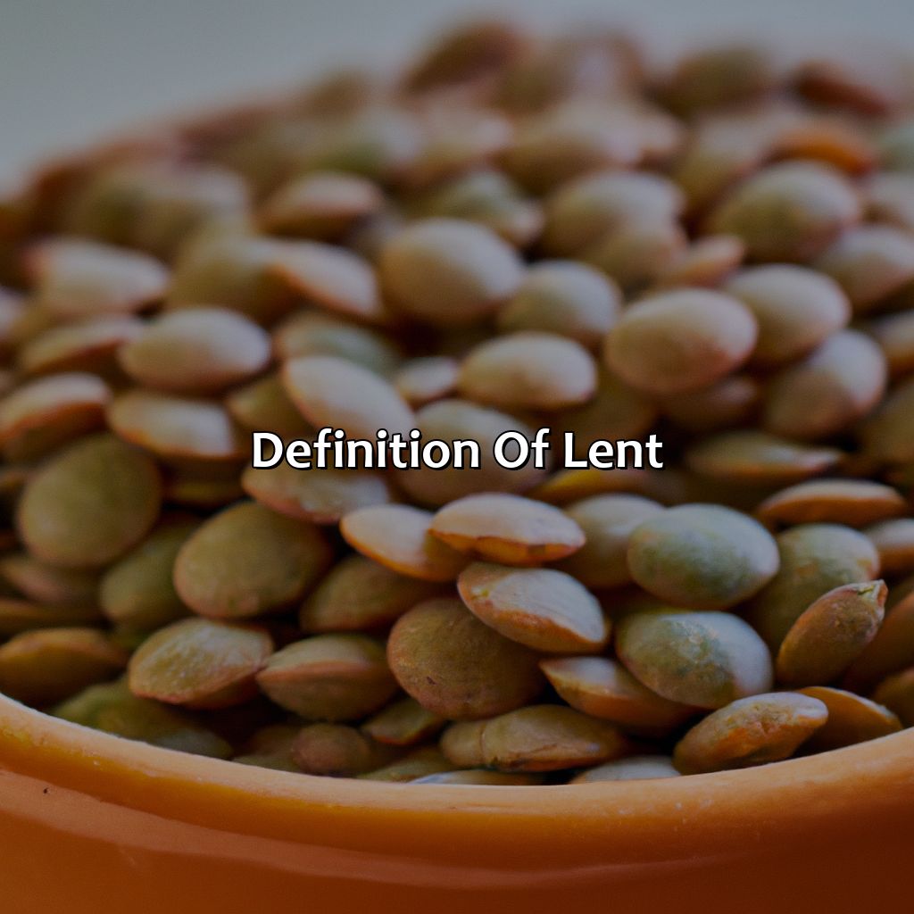Definition Of Lent  - What Color Is Lent, 