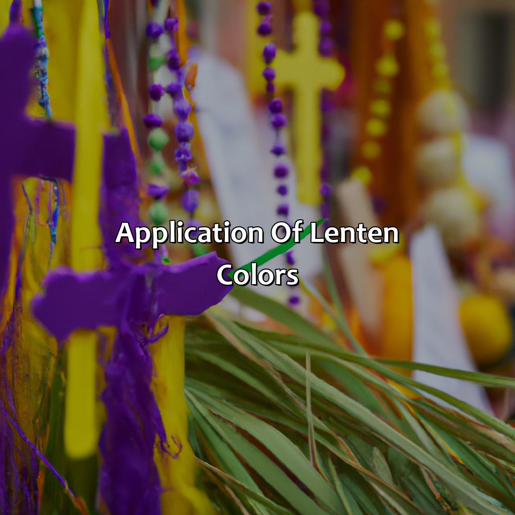 Application Of Lenten Colors  - What Color Is Lent, 