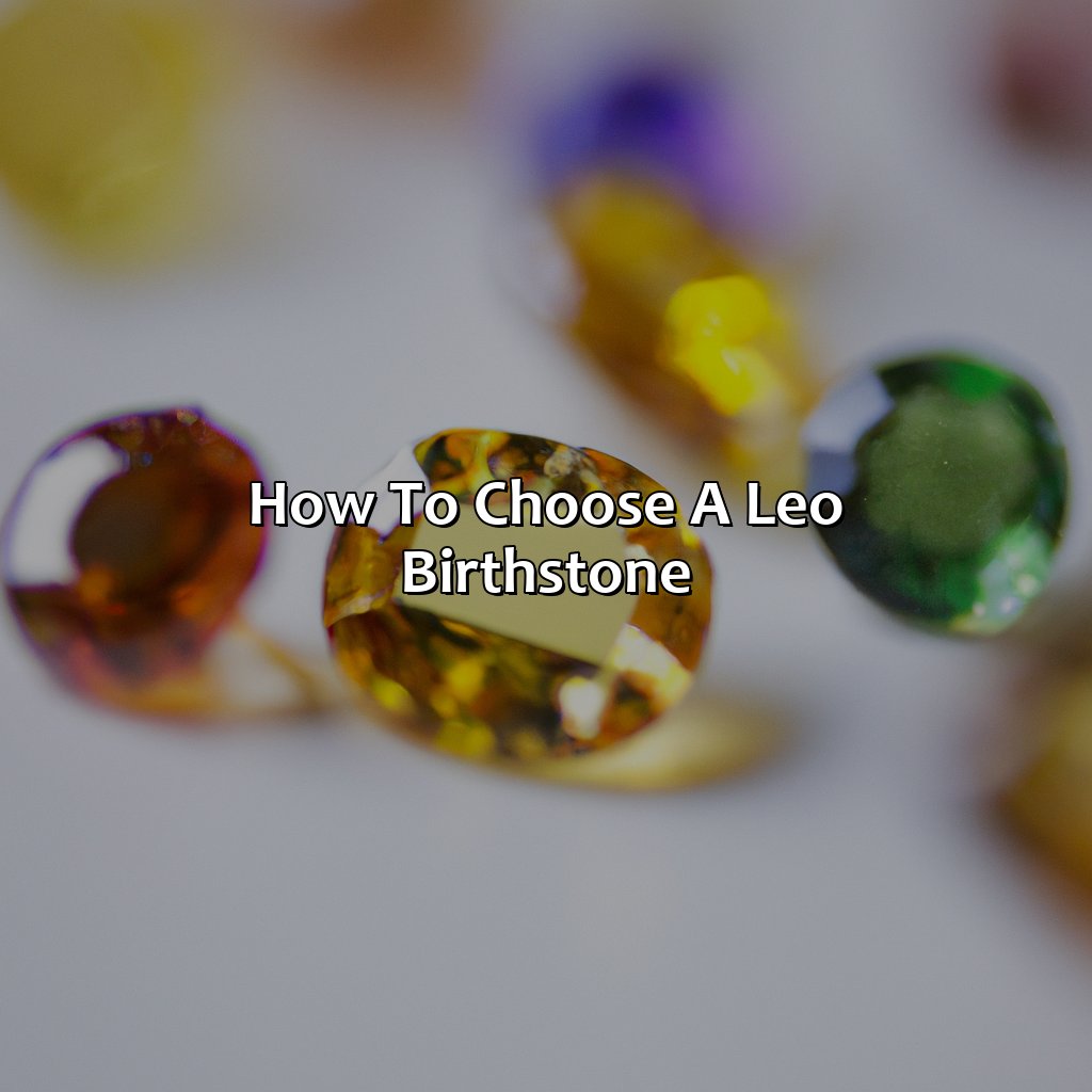 How To Choose A Leo Birthstone  - What Color Is Leo Birthstone, 
