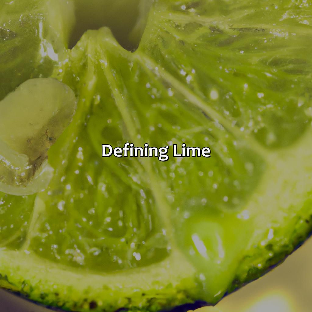 Defining Lime  - What Color Is Lime, 