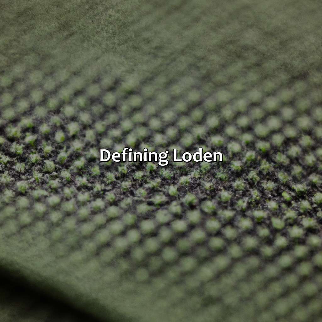 Defining Loden  - What Color Is Loden, 
