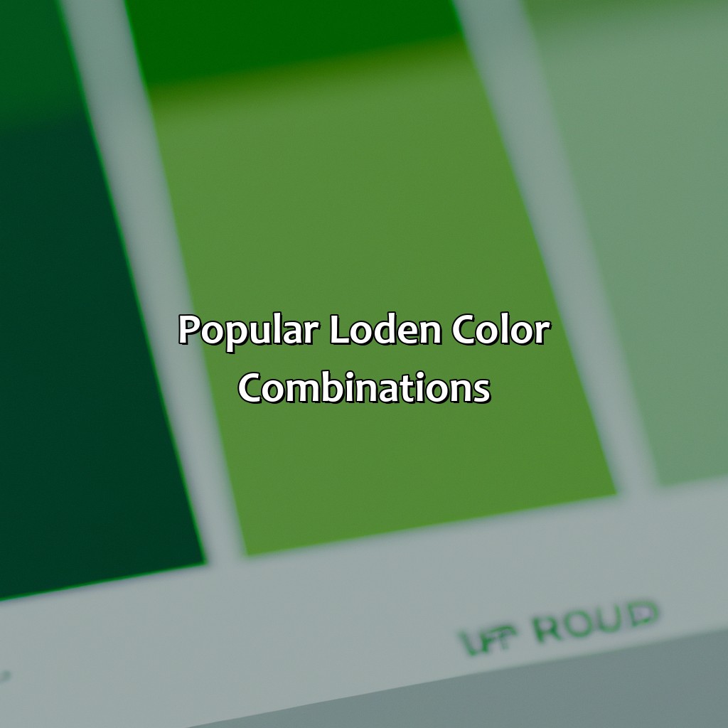 Popular Loden Color Combinations  - What Color Is Loden, 