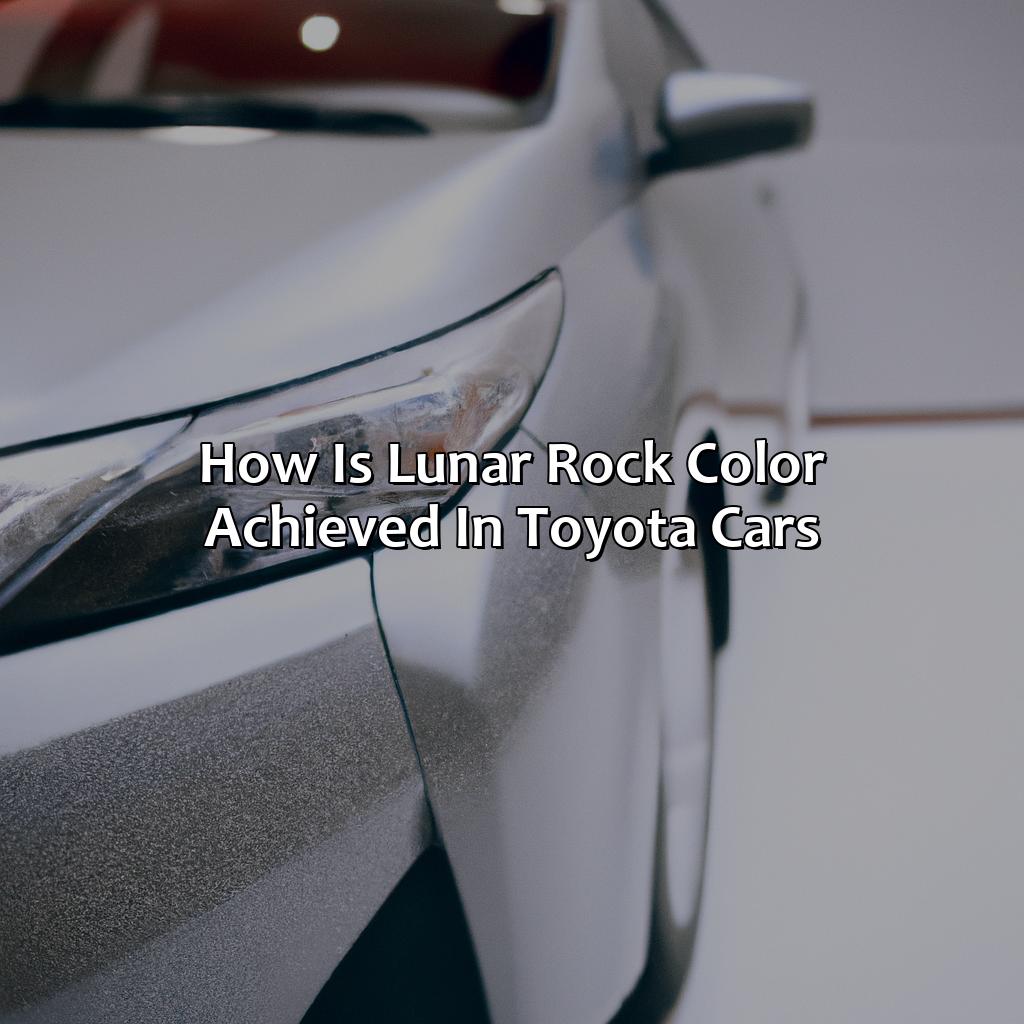 How Is Lunar Rock Color Achieved In Toyota Cars?  - What Color Is Lunar Rock Toyota, 