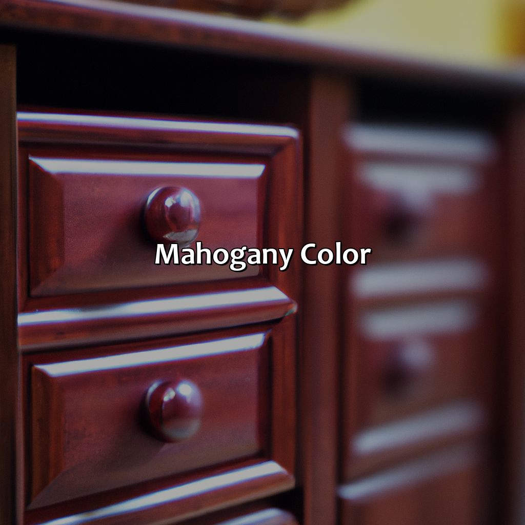 Mahogany Color  - What Color Is Mahogany, 