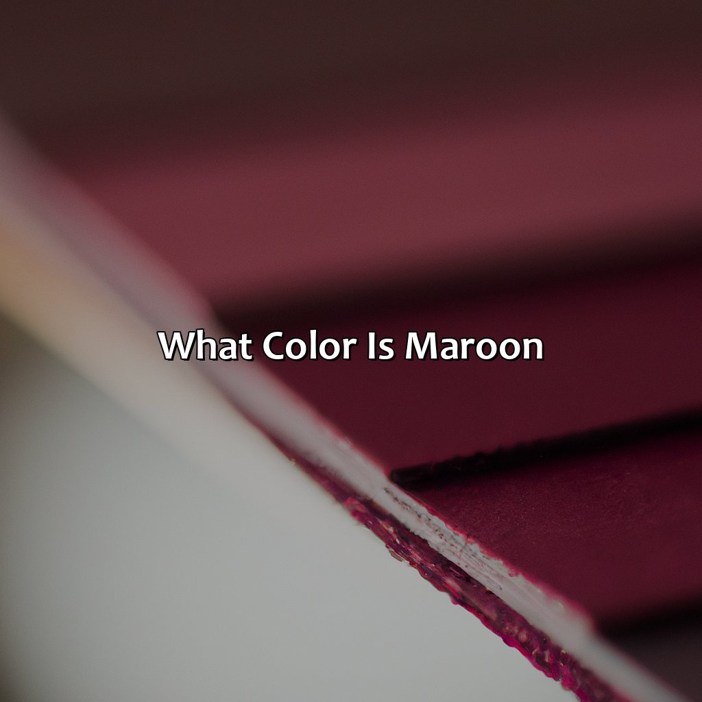 What Color Is Maroon - colorscombo.com