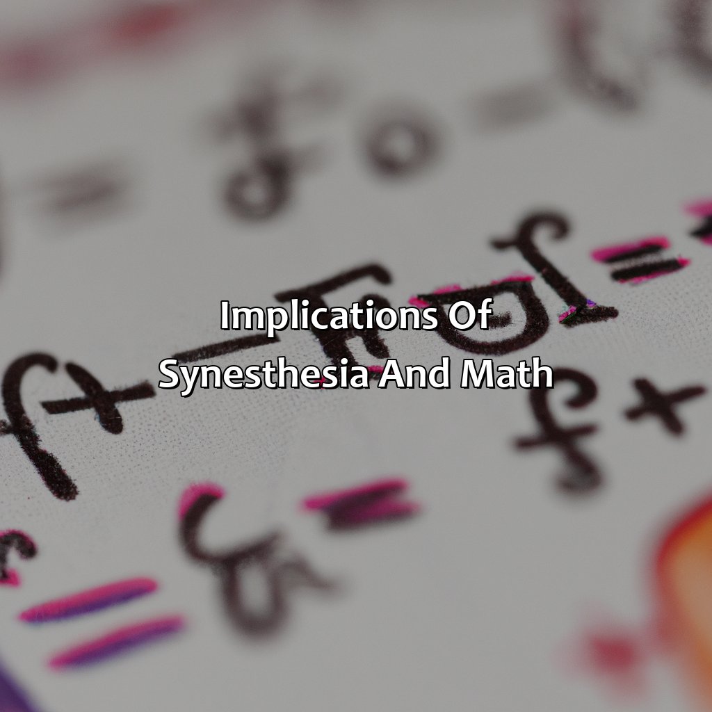 Implications Of Synesthesia And Math  - What Color Is Math, 