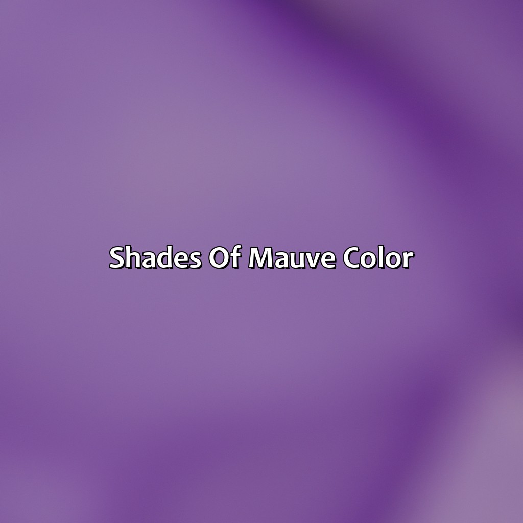 Shades Of Mauve Color  - What Color Is Mauve, 