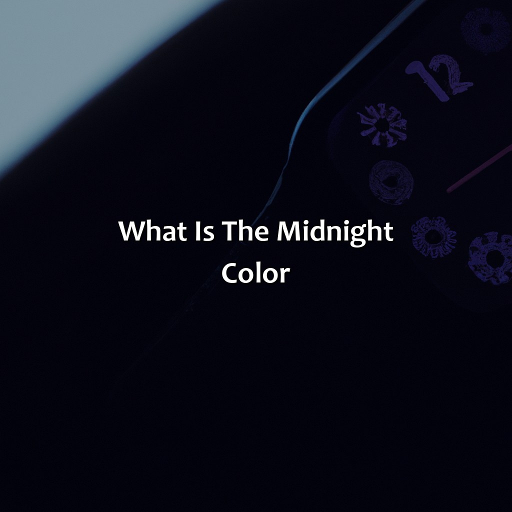 What Is The Midnight Color?  - What Color Is Midnight Apple Watch, 
