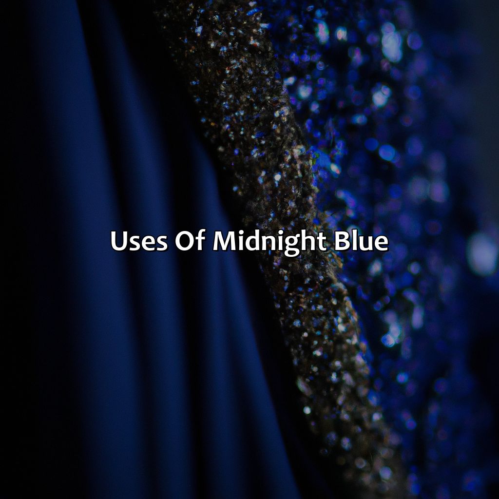 Uses Of Midnight Blue  - What Color Is Midnight Blue, 