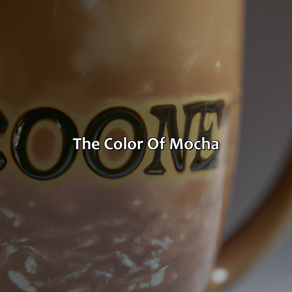 The Color Of Mocha  - What Color Is Mocha, 