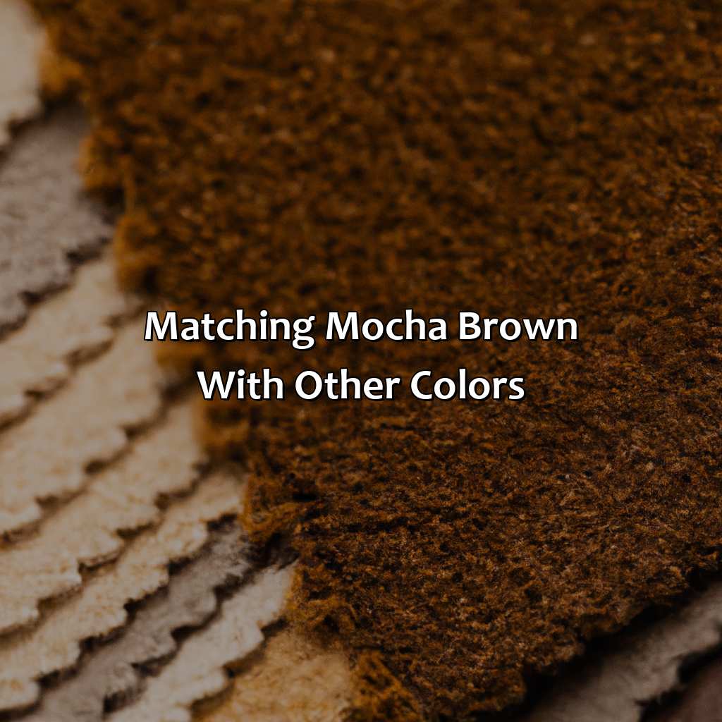 Matching Mocha Brown With Other Colors  - What Color Is Mocha Brown, 