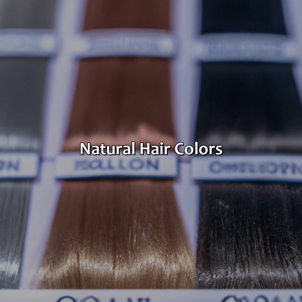 Natural Hair Colors  - What Color Is My Hair, 