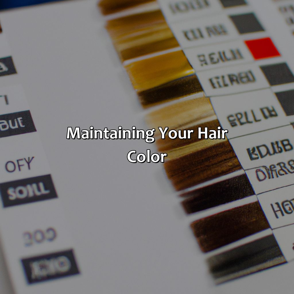 Maintaining Your Hair Color  - What Color Is My Hair Chart, 