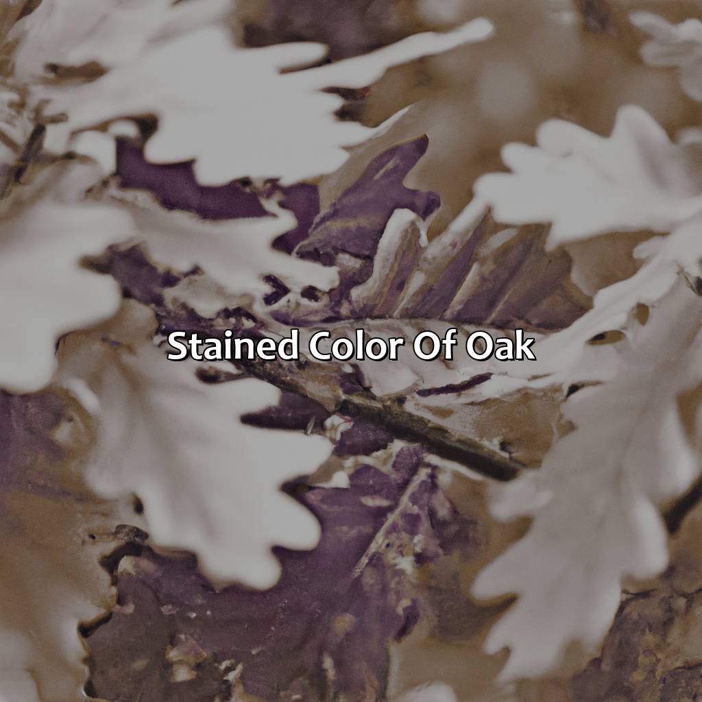 Stained Color Of Oak  - What Color Is Oak, 