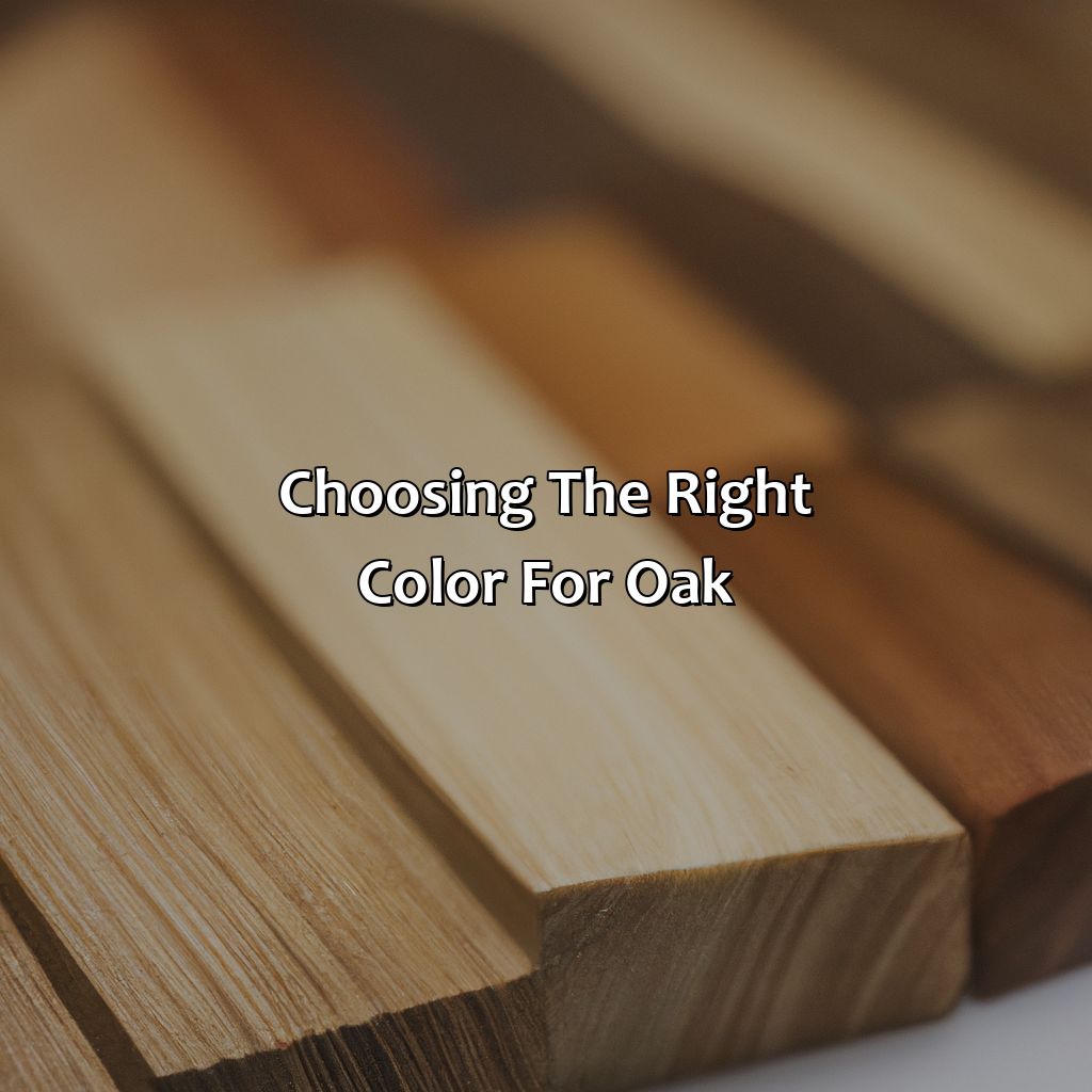 Choosing The Right Color For Oak  - What Color Is Oak, 