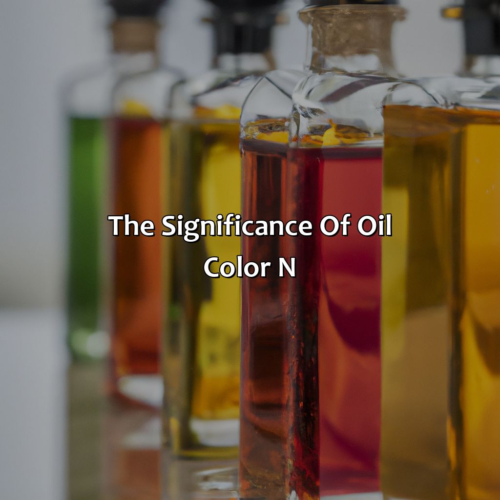 The Significance Of Oil Color \N - What Color Is Oil Supposed To Be, 