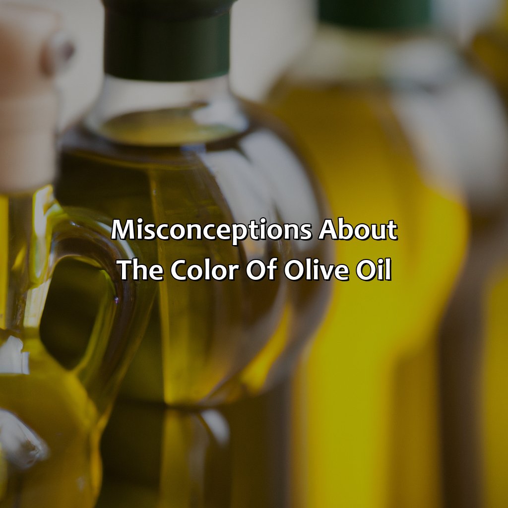 Misconceptions About The Color Of Olive Oil - What Color Is Olive Oil, 