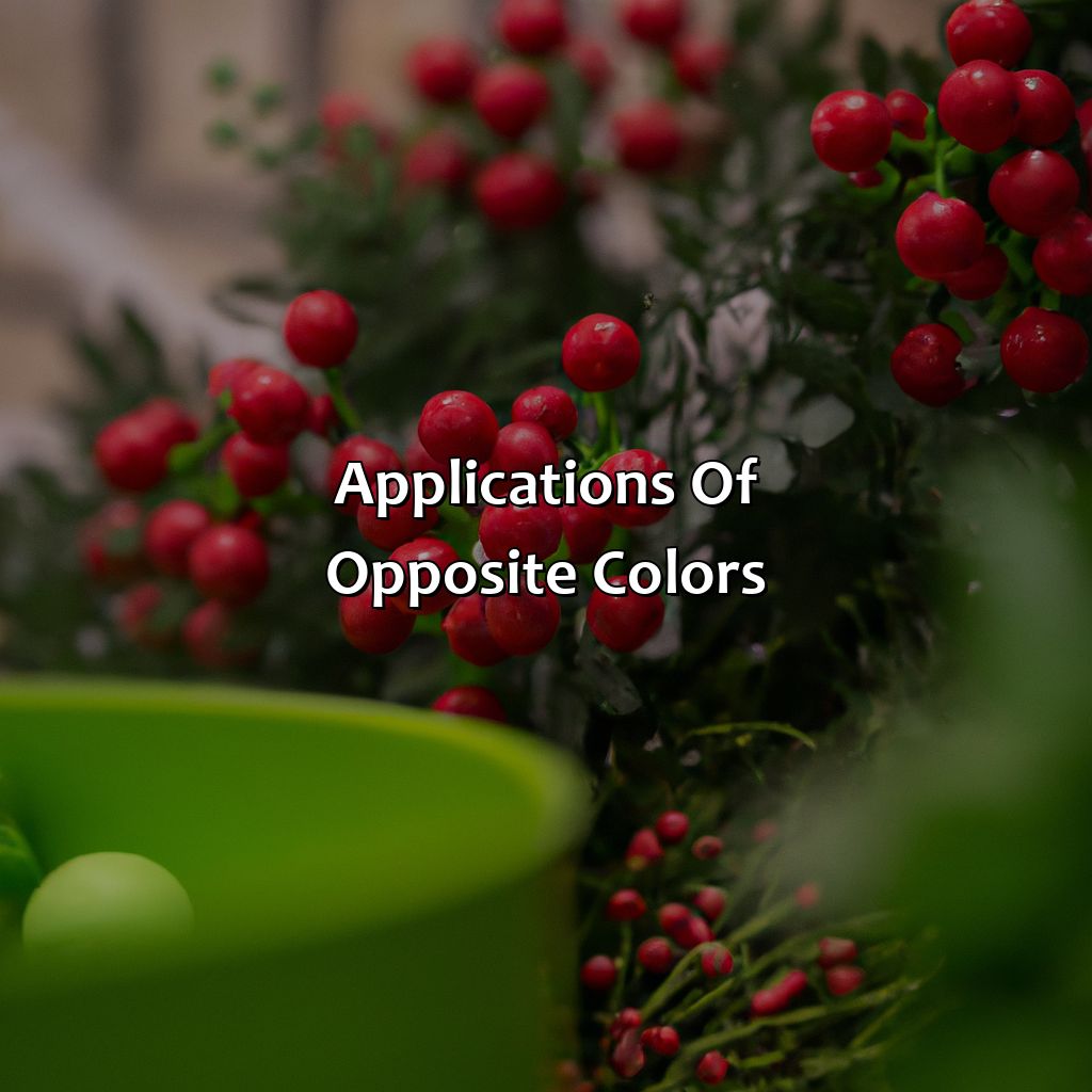 Applications Of Opposite Colors  - What Color Is Opposite Of Red, 