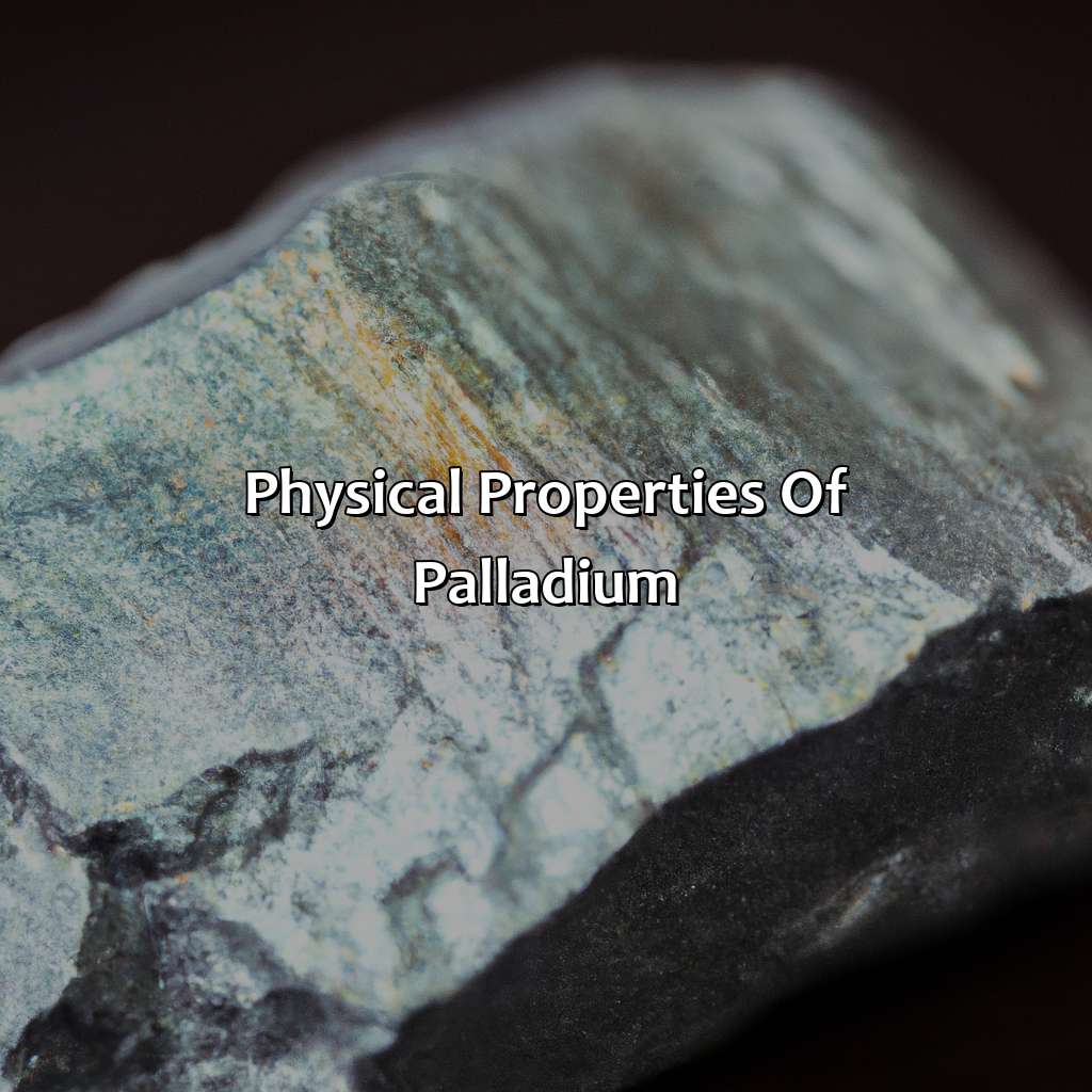 Physical Properties Of Palladium  - What Color Is Palladium, 