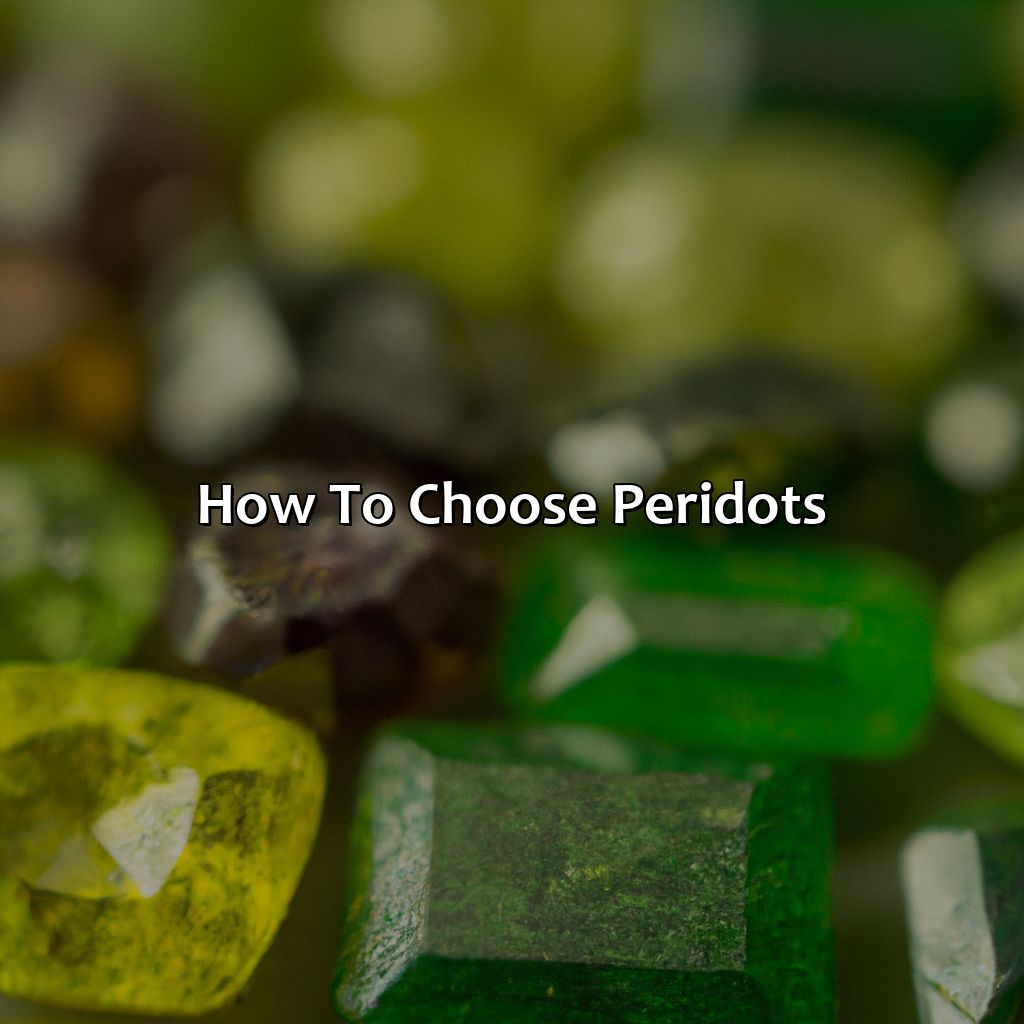 How To Choose Peridots  - What Color Is Peridot, 