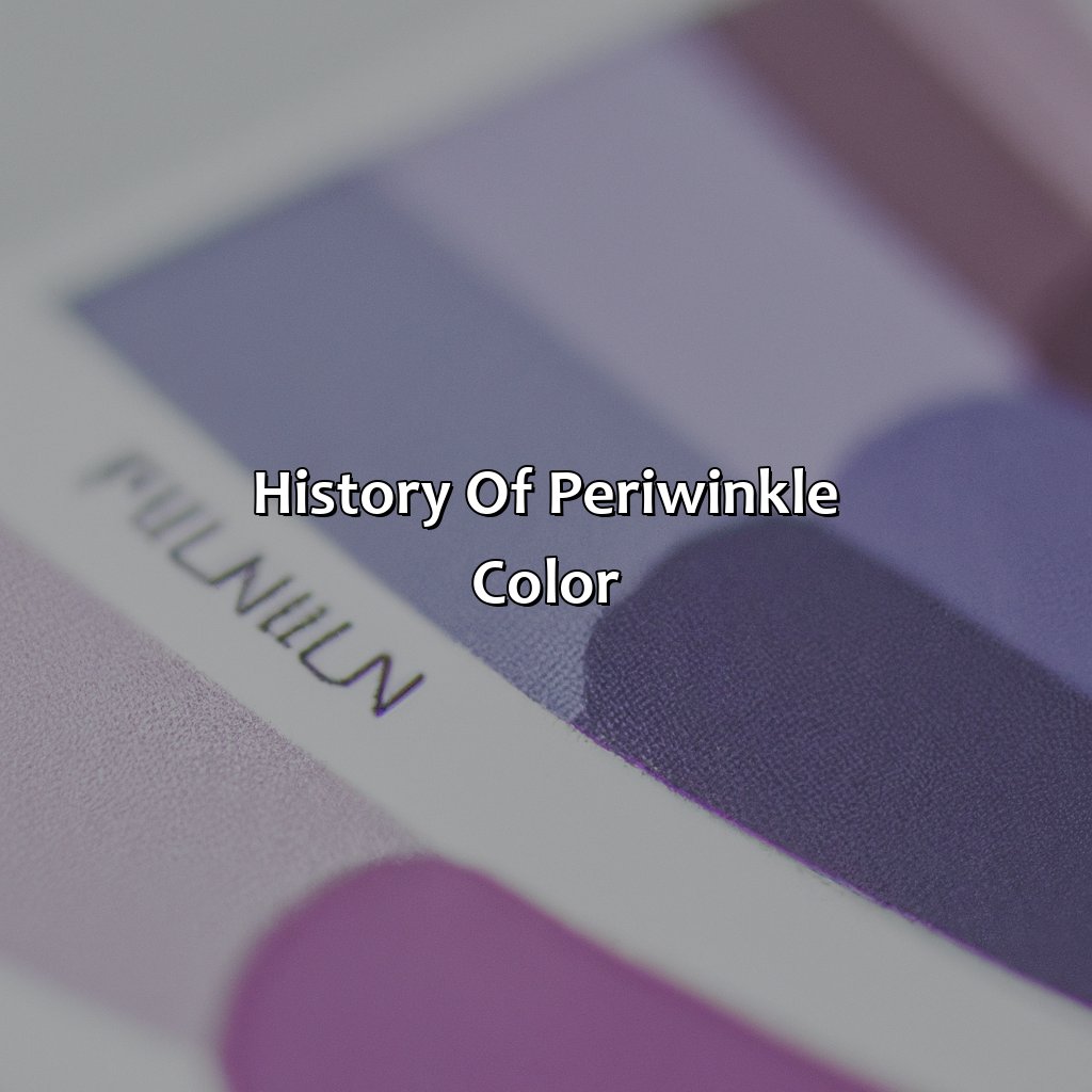 History Of Periwinkle Color  - What Color Is Periwinkle, 