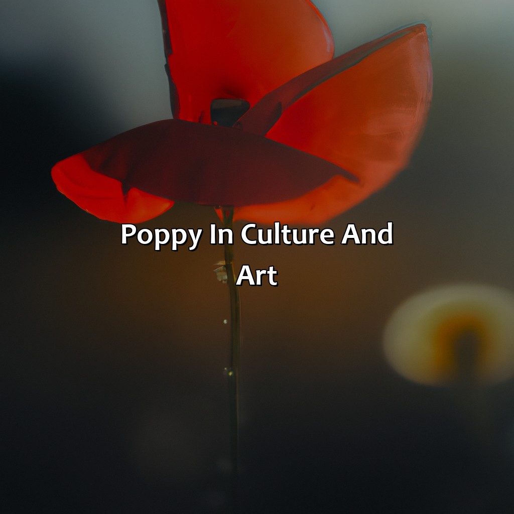 Poppy In Culture And Art  - What Color Is Poppy, 