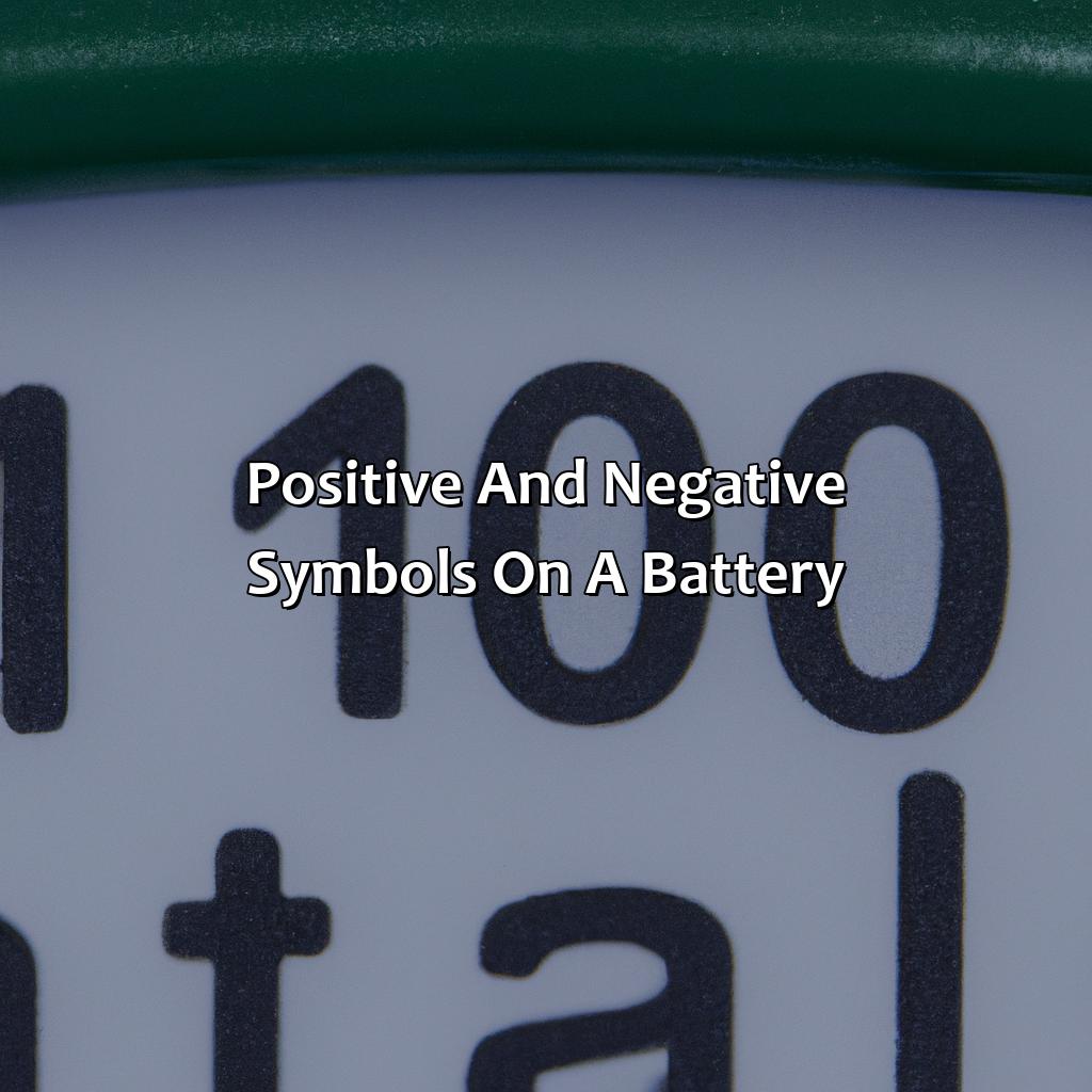 Positive And Negative Symbols On A Battery  - What Color Is Positive On A Battery, 