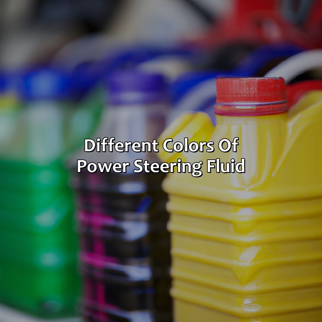 Different Colors Of Power Steering Fluid  - What Color Is Power Steering Fluid, 
