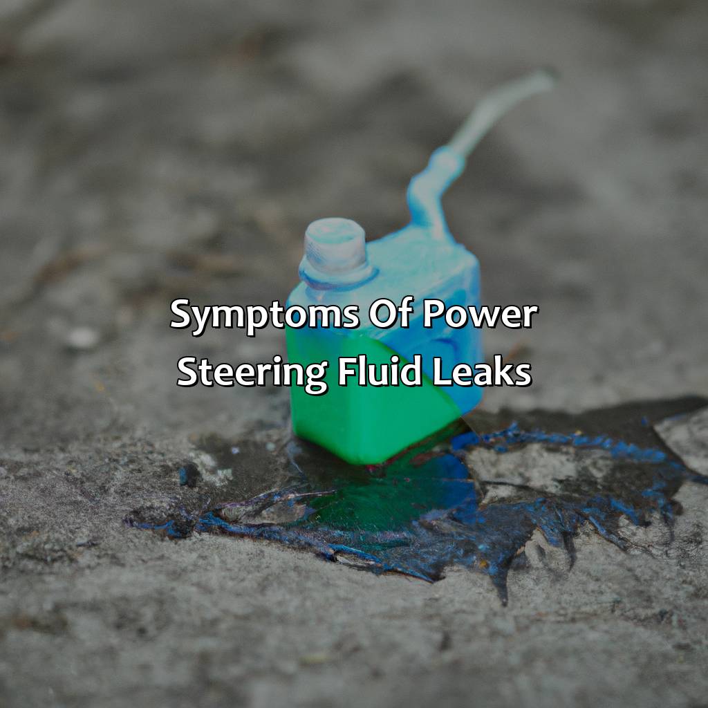 Symptoms Of Power Steering Fluid Leaks  - What Color Is Power Steering Fluid When It Leaks, 