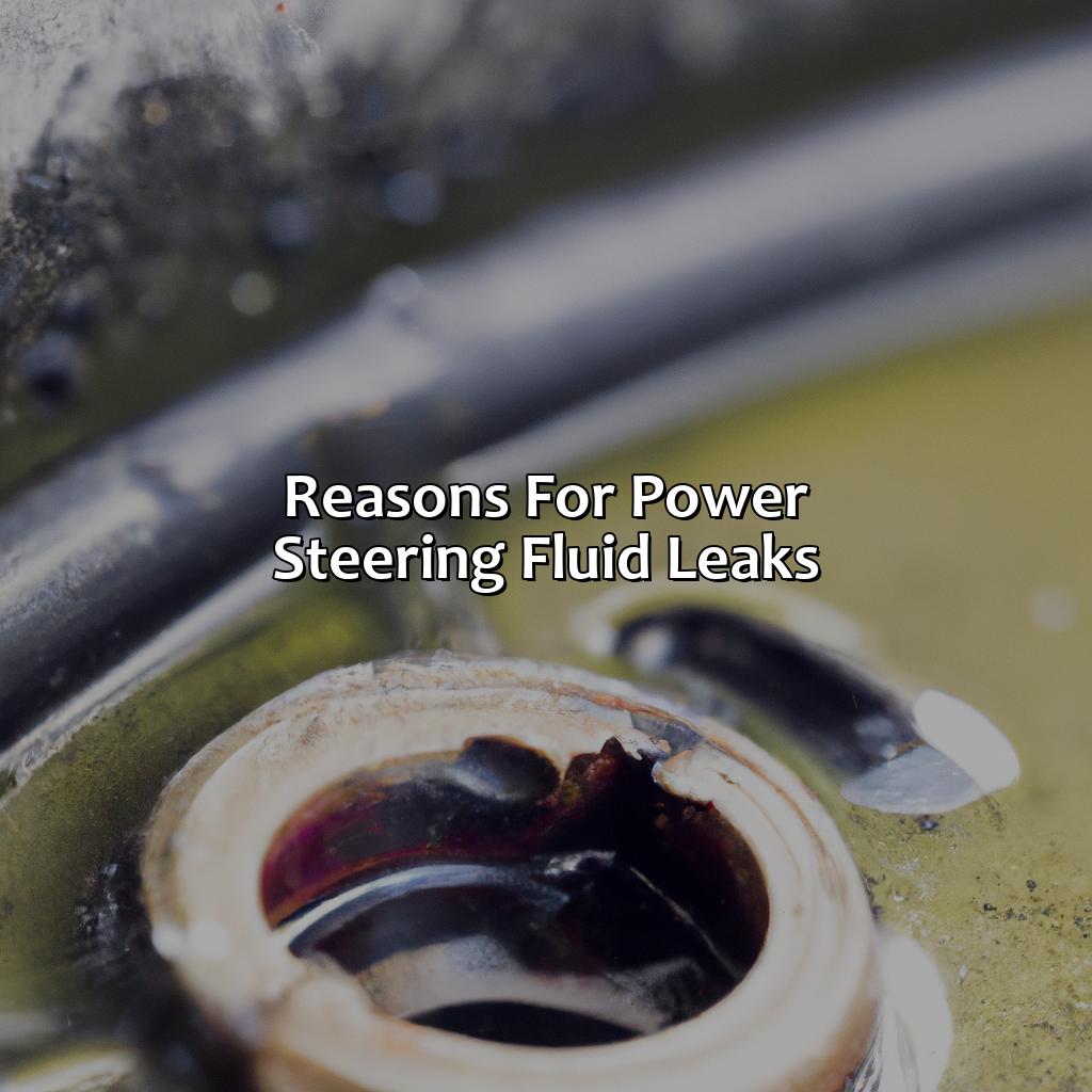 Reasons For Power Steering Fluid Leaks  - What Color Is Power Steering Fluid When It Leaks, 