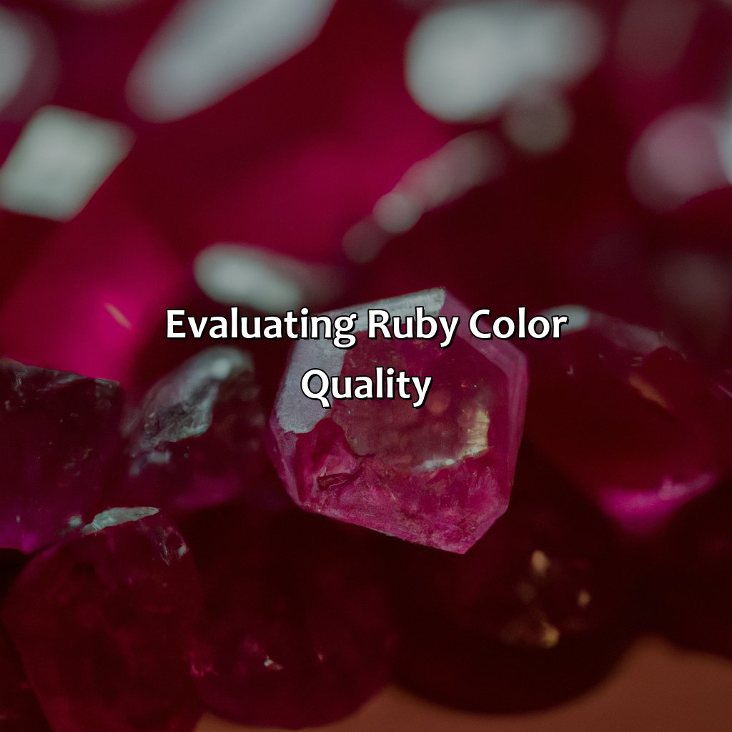 Evaluating Ruby Color Quality  - What Color Is Ruby, 