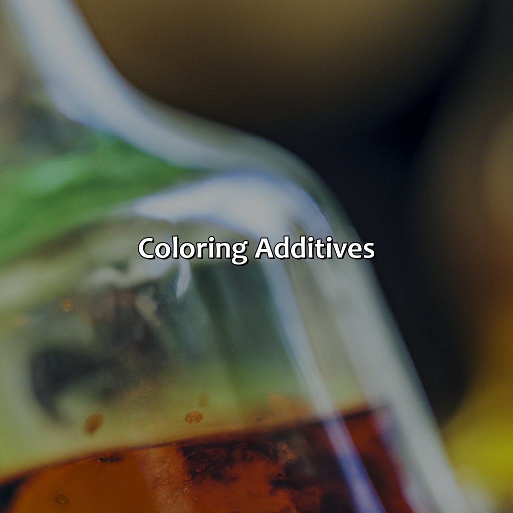Coloring Additives  - What Color Is Rum, 