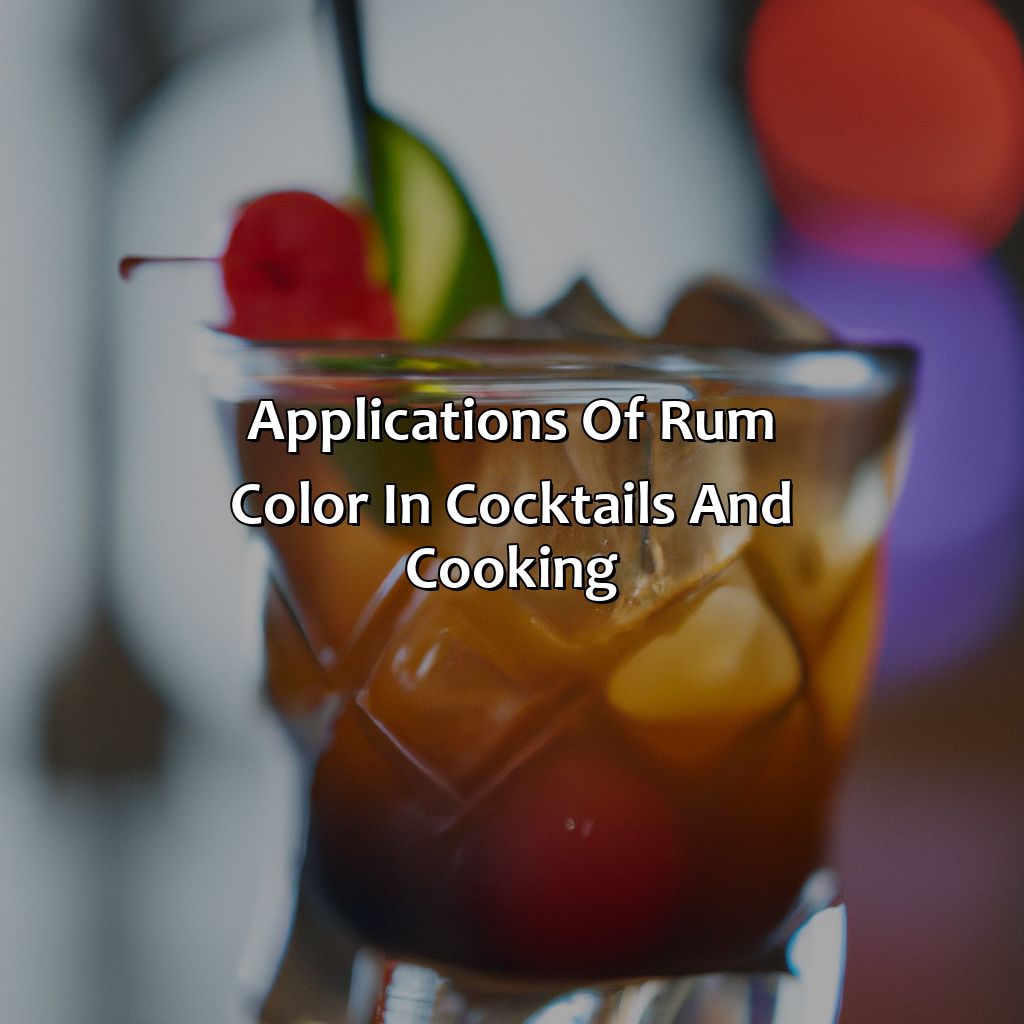 Applications Of Rum Color In Cocktails And Cooking  - What Color Is Rum, 