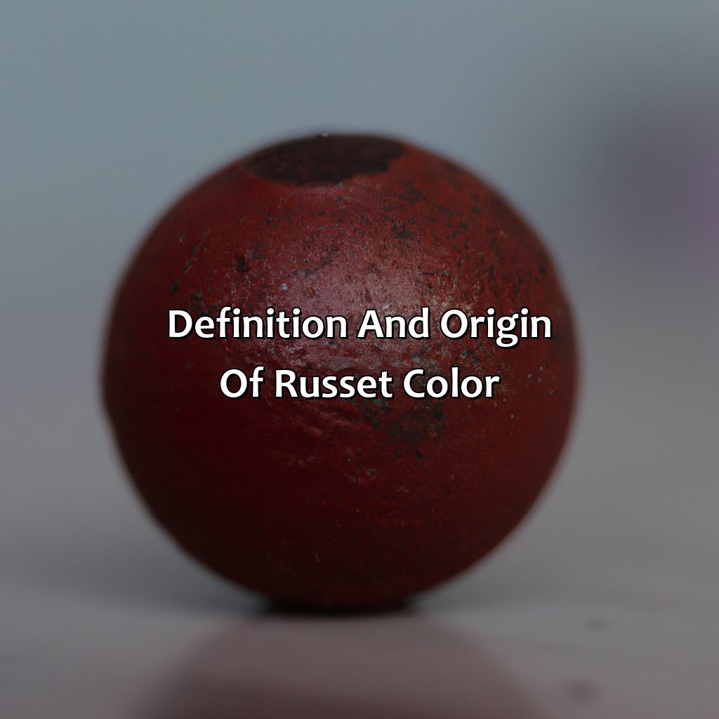 Definition And Origin Of Russet Color  - What Color Is Russet, 