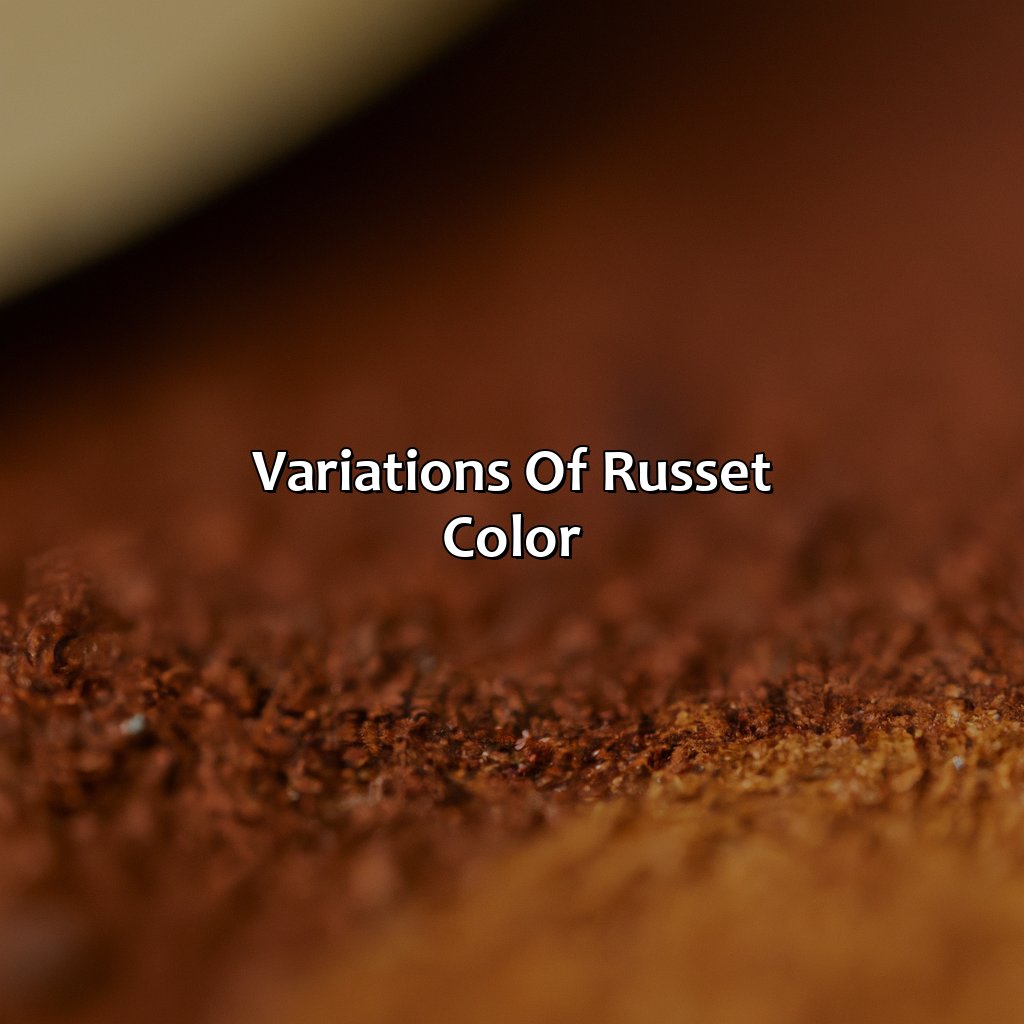 Variations Of Russet Color  - What Color Is Russet, 