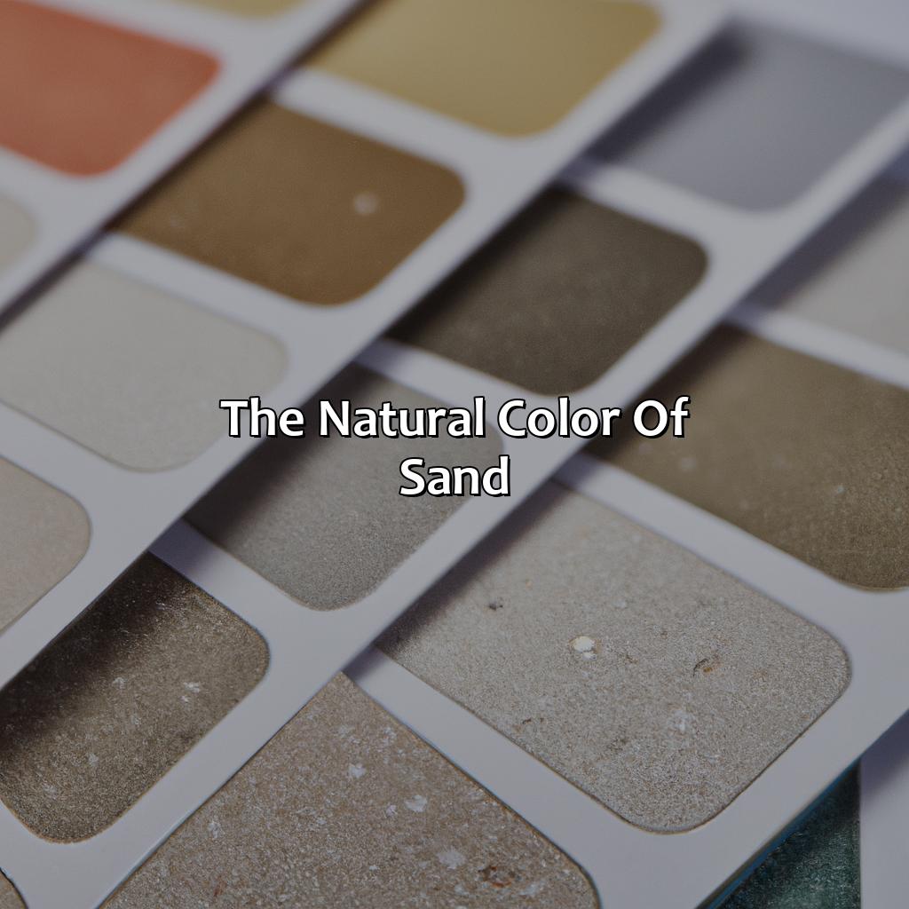 The Natural Color Of Sand  - What Color Is Sand, 