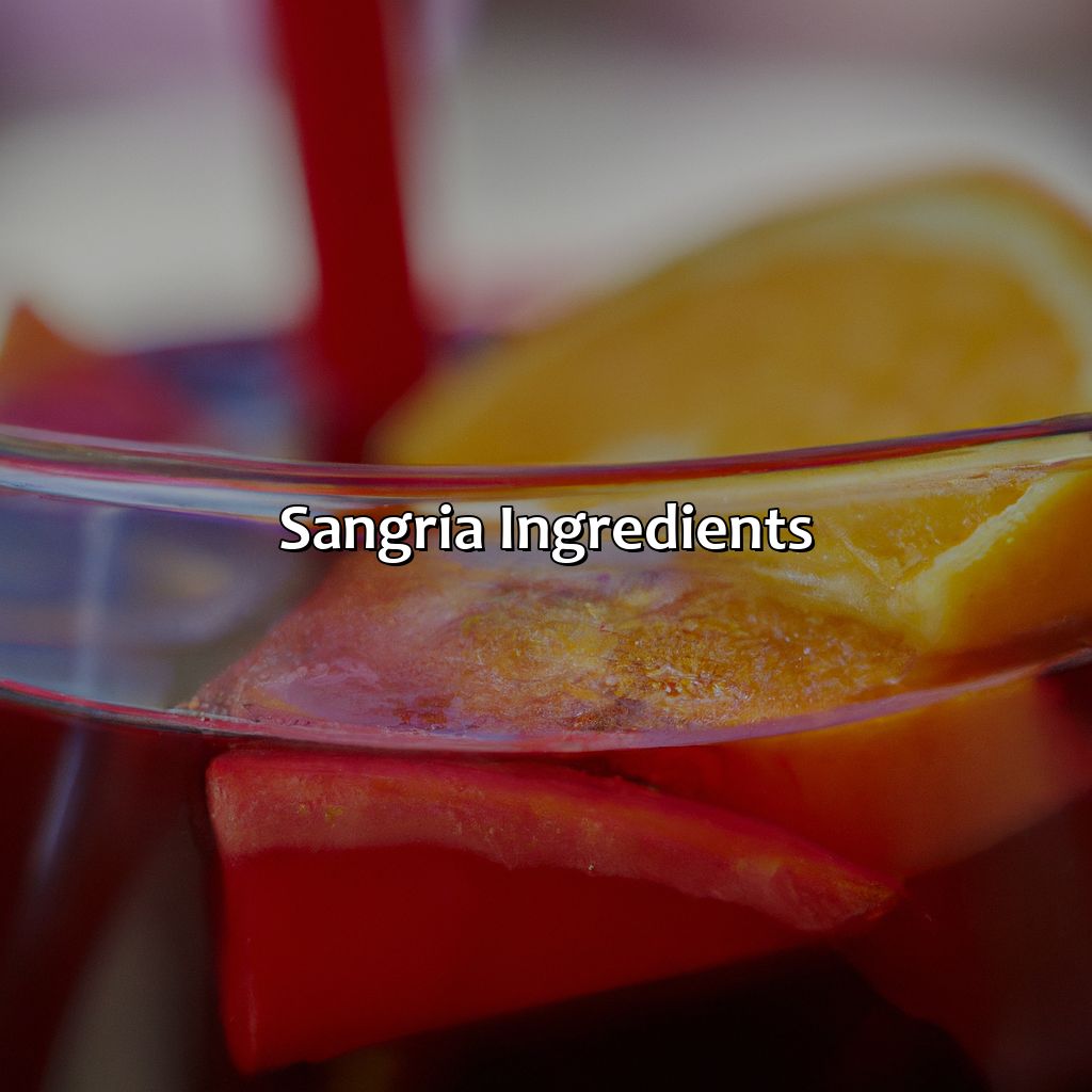 Sangria Ingredients  - What Color Is Sangria, 
