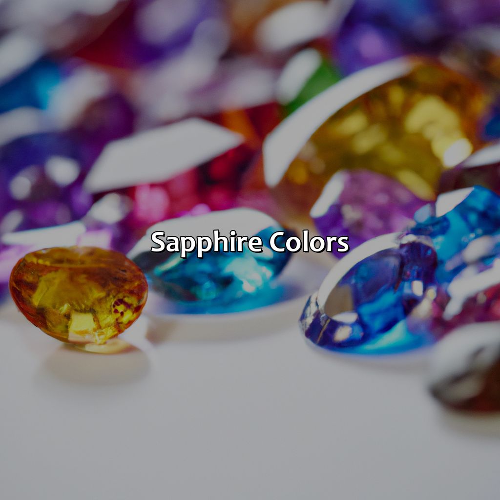 Sapphire Colors  - What Color Is Sapphire, 