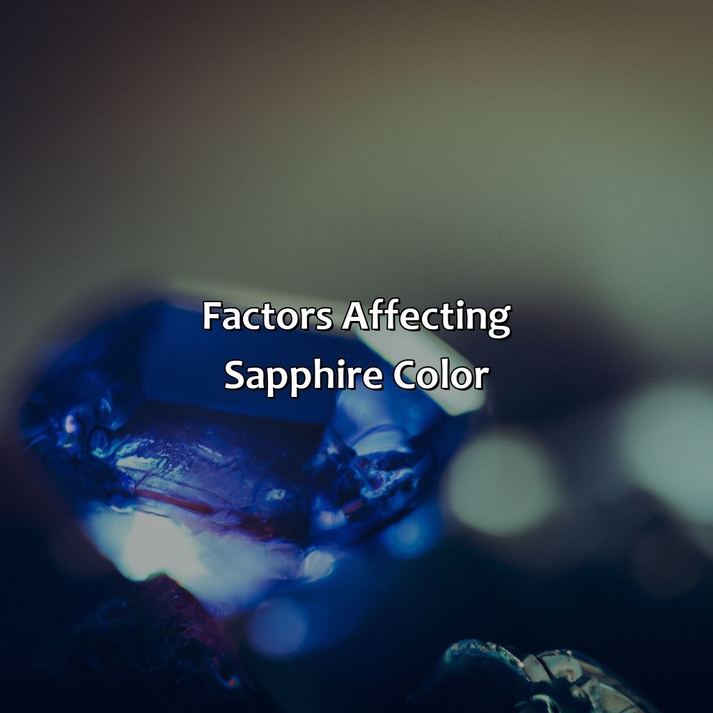 Factors Affecting Sapphire Color  - What Color Is Sapphire Stone, 