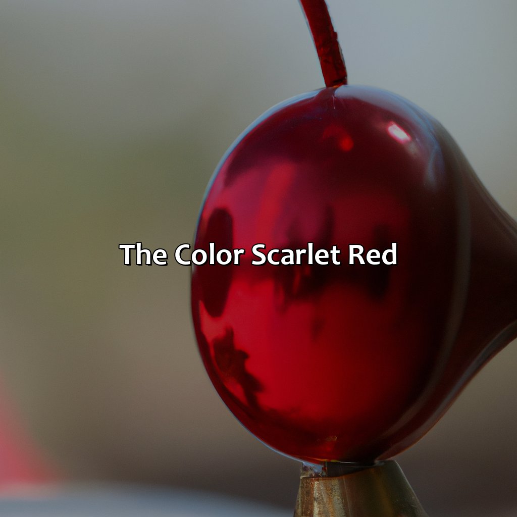 The Color Scarlet Red  - What Color Is Scarlet Red, 