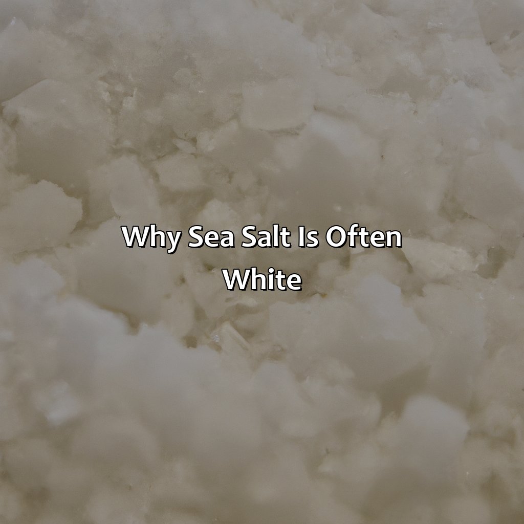 Why Sea Salt Is Often White  - What Color Is Sea Salt, 