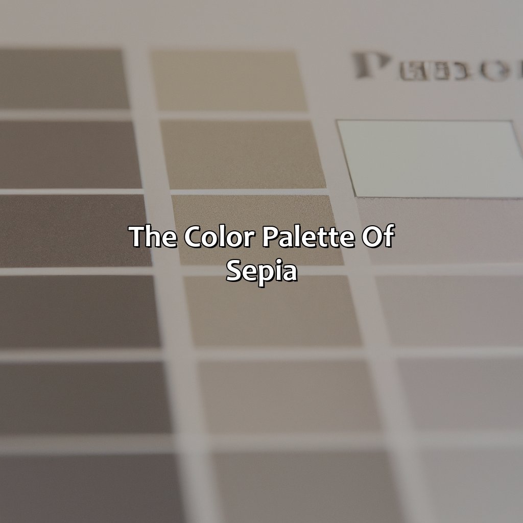 The Color Palette Of Sepia  - What Color Is Sepia, 