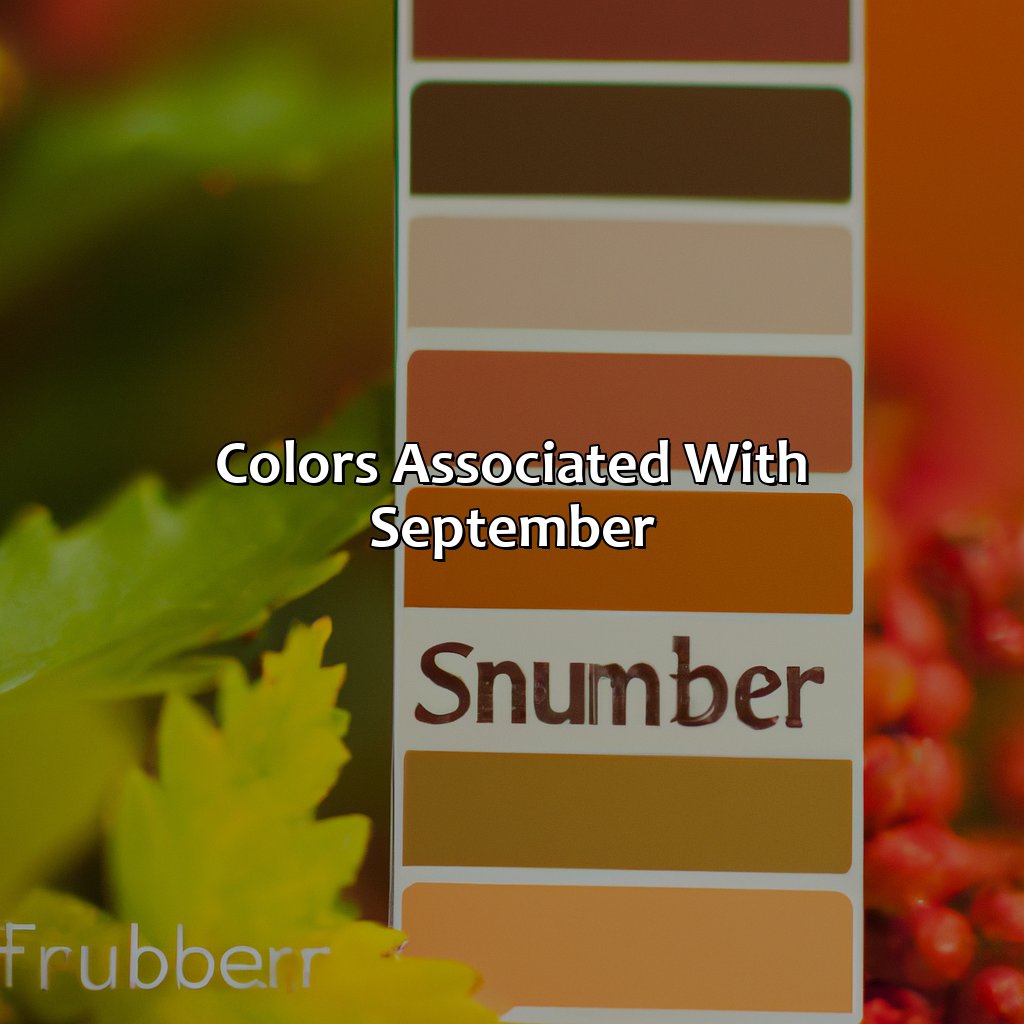 Colors Associated With September  - What Color Is September, 