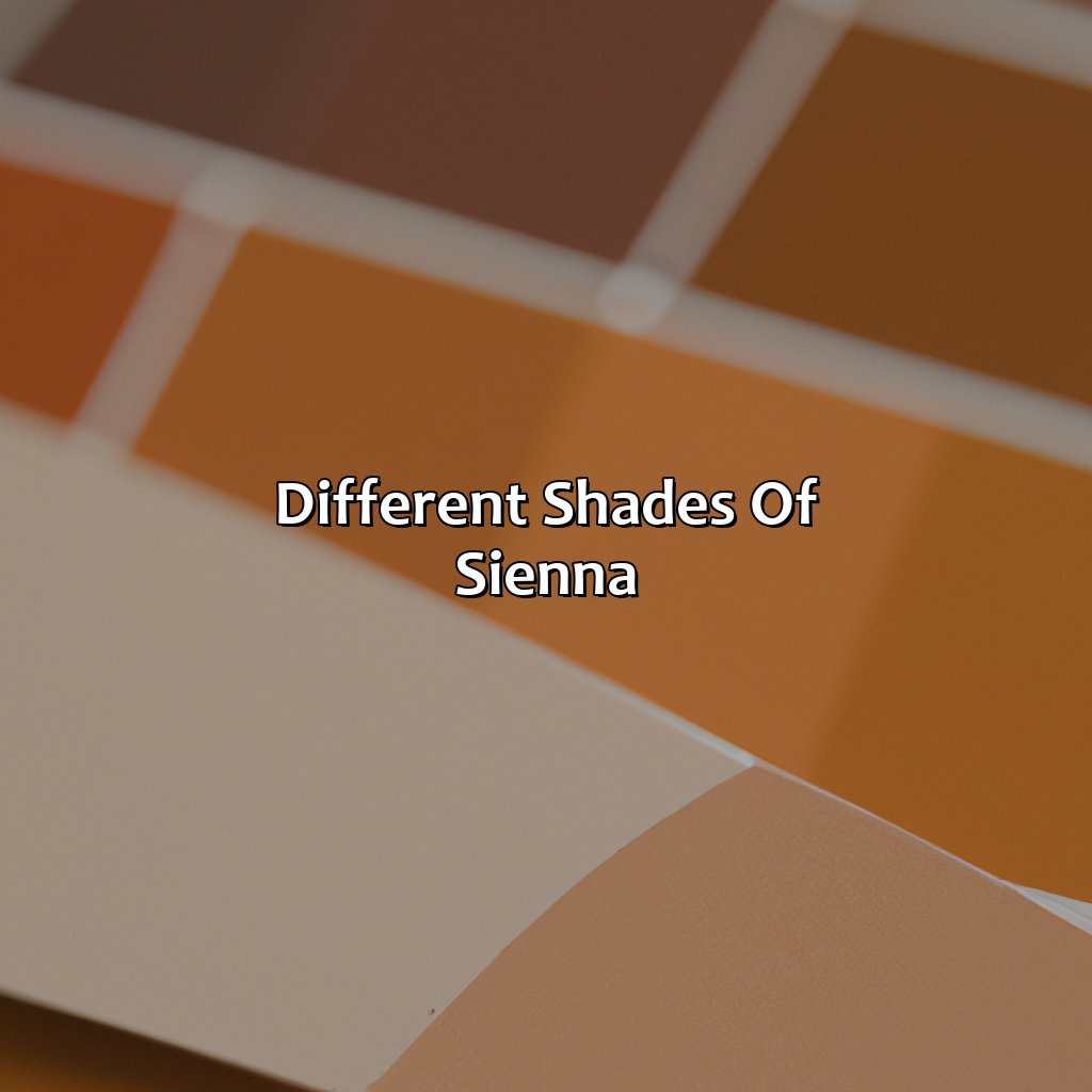 Different Shades Of Sienna  - What Color Is Sienna, 