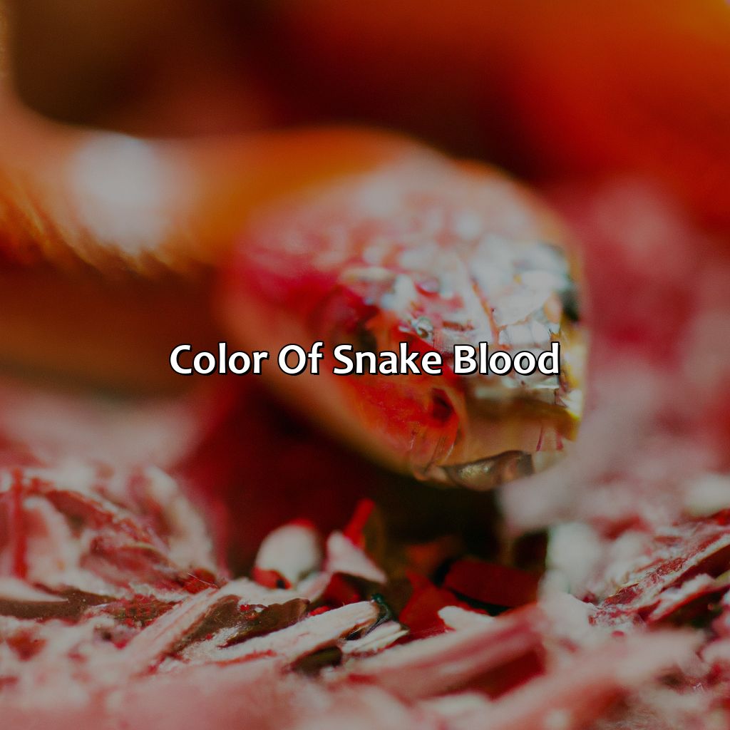 Color Of Snake Blood  - What Color Is Snake Blood, 