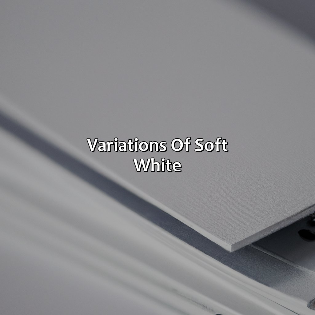 Variations Of Soft White  - What Color Is Soft White, 
